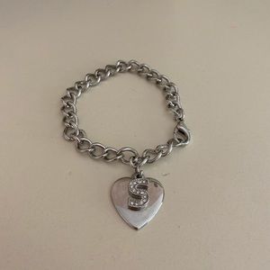 Silver ‘S’ Monogrammed Bracelet